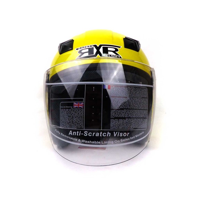 RXR 007 Half Face Helmet Yellow